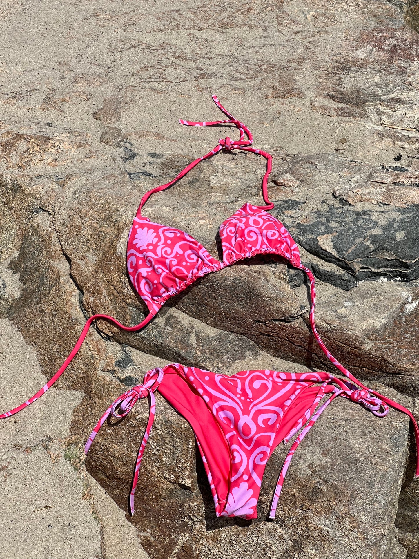Sunkissed Whimsy Recycled Red String Bikini