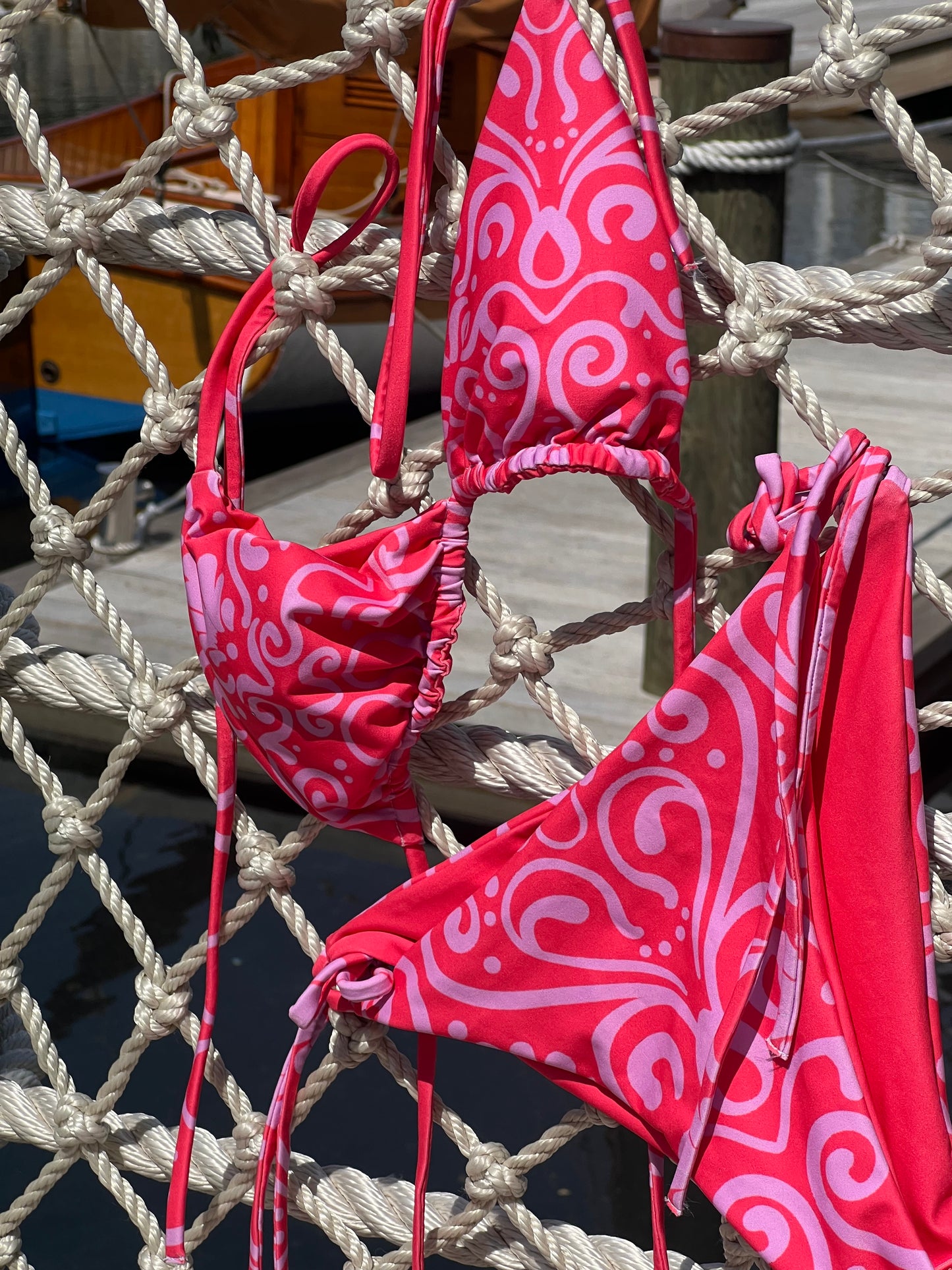 Sunkissed Whimsy Recycled Red String Bikini