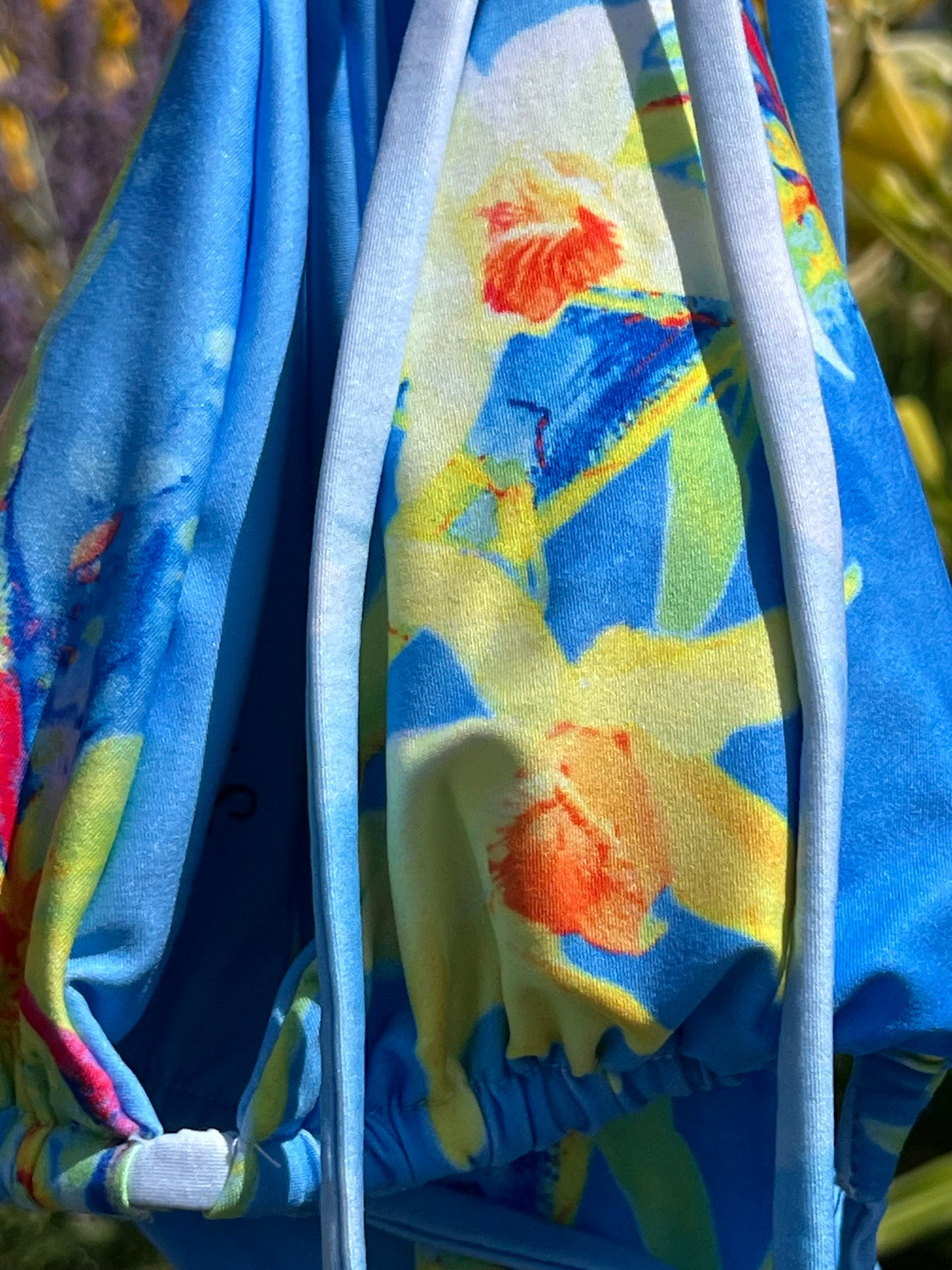 Neon Blooms Recycled String Bikini