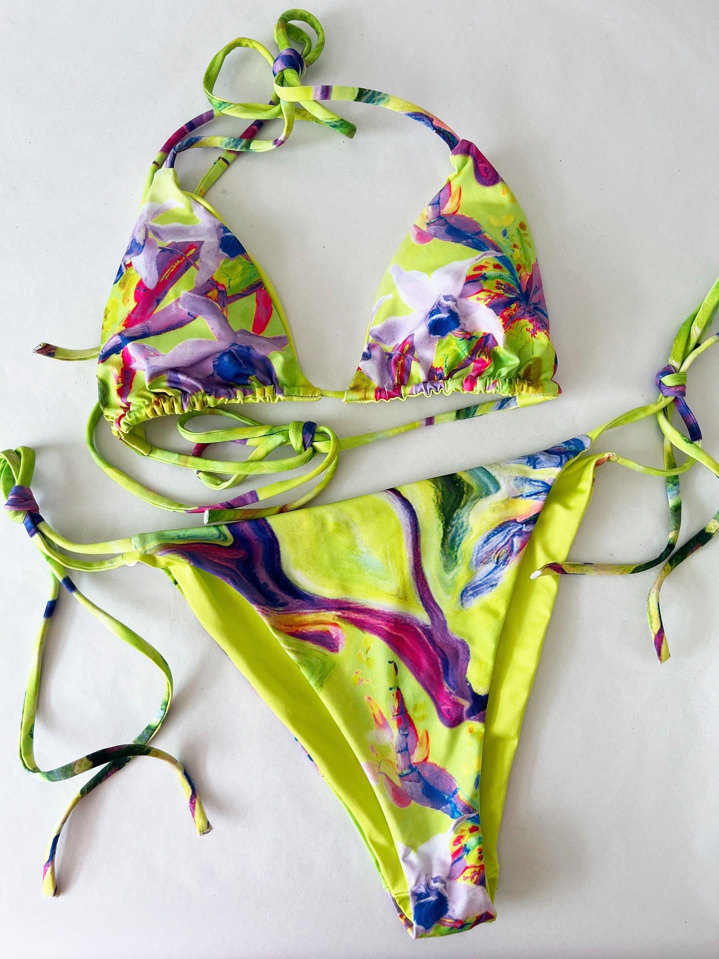 Orchid Reef Recycled String Bikini
