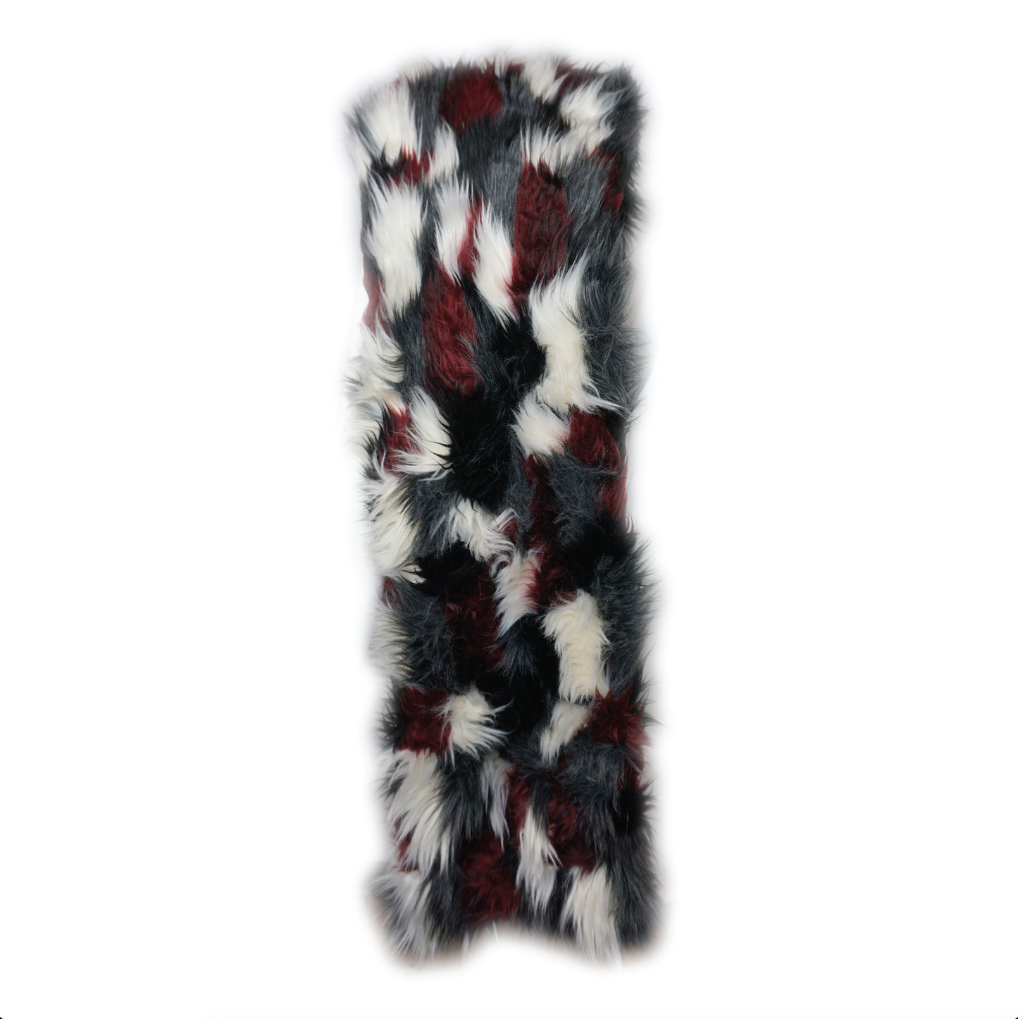 Spotted Faux Fur Scarf