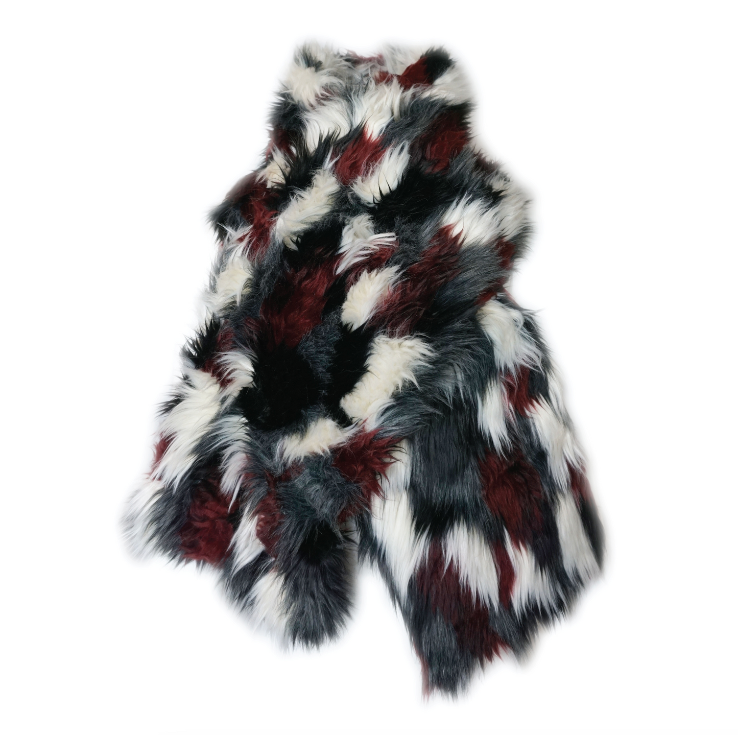 Spotted Faux Fur Scarf