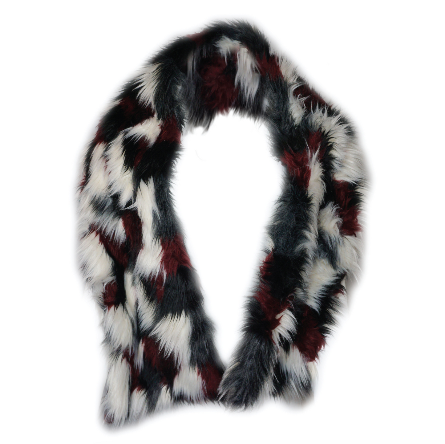 Spotted Faux Fur Scarf