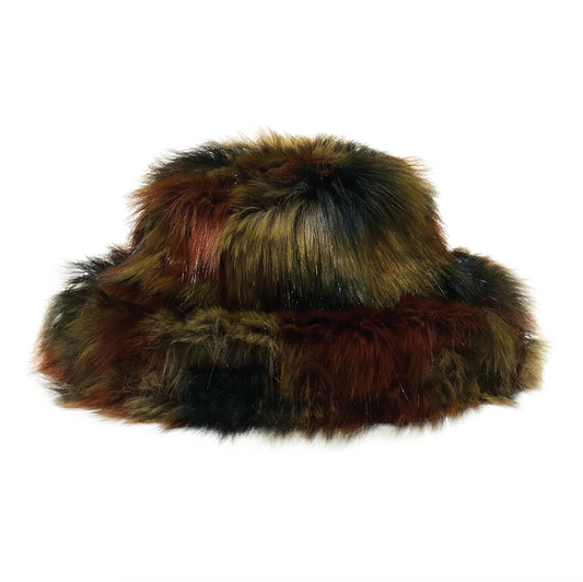 Oversized Faux Fur Bucket Hat