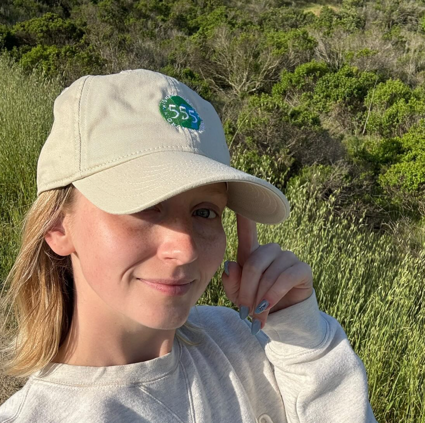 Higher Purpose 555 Angel Number Organic Cotton dad hat