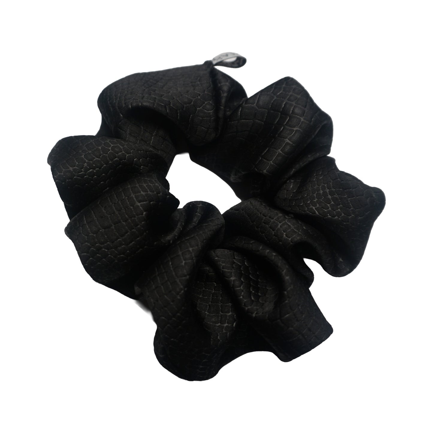 Textured Black Scrunchies
