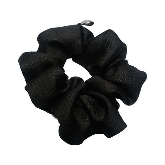 Textured Black Scrunchies