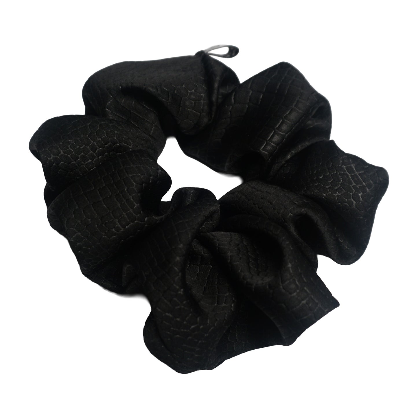 Textured Black Scrunchies