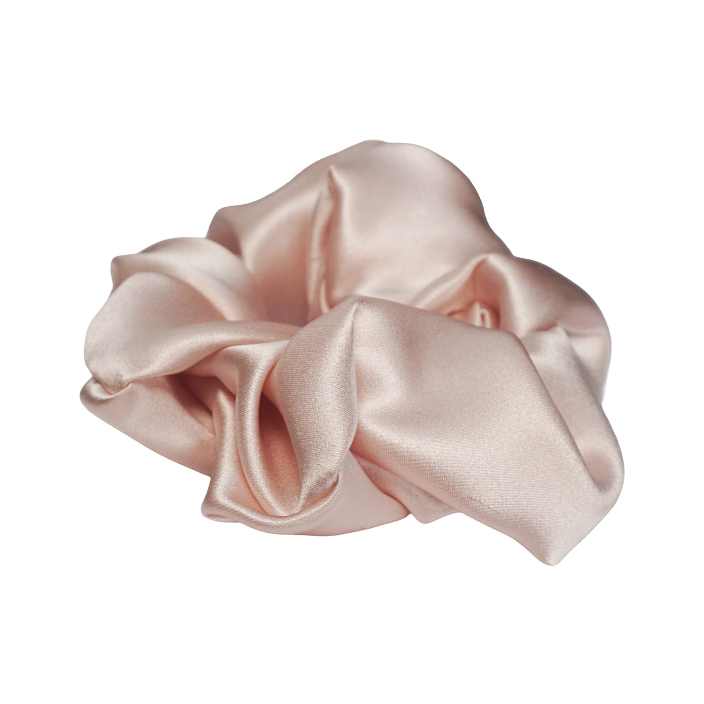 Champagne Silk Charmeuse Scrunchie