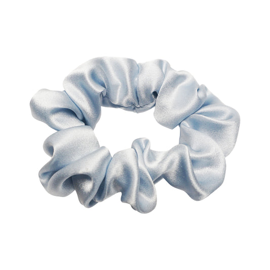 Baby Blue Silk Charmeuse Scrunchies