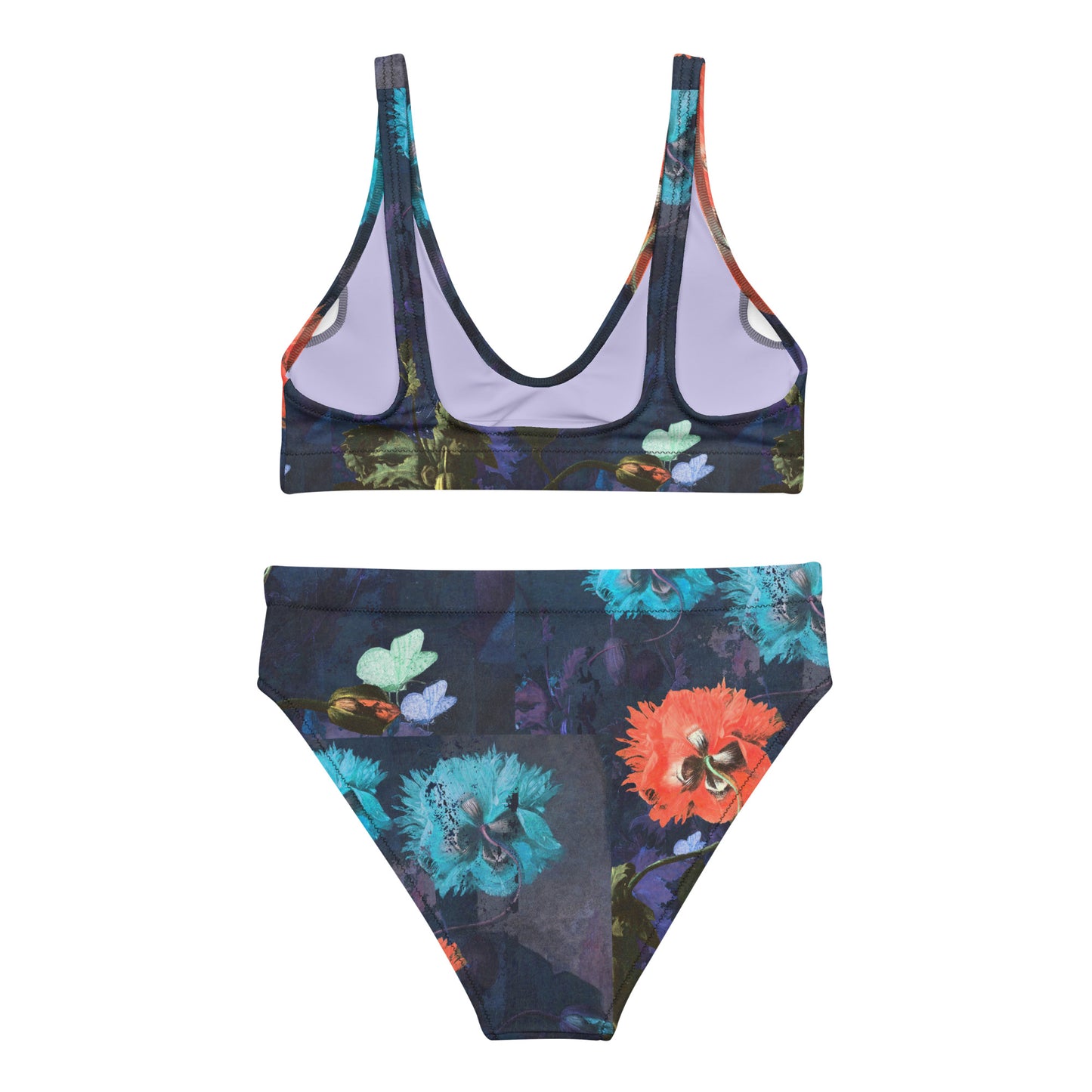 Exquisite Floral Recycled High-Waisted Bikini