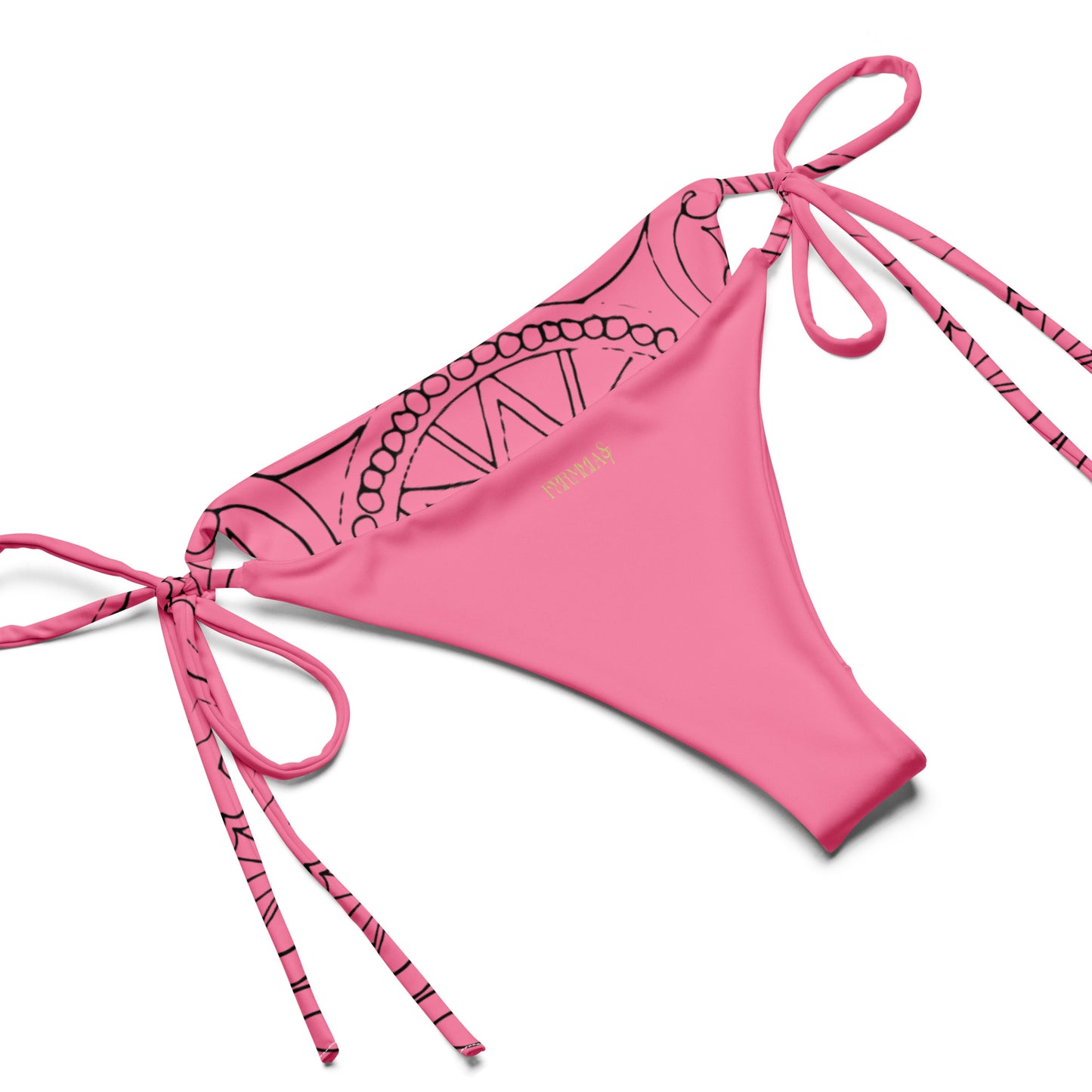 Medusa's Sea Medallion recycled pink string bikini