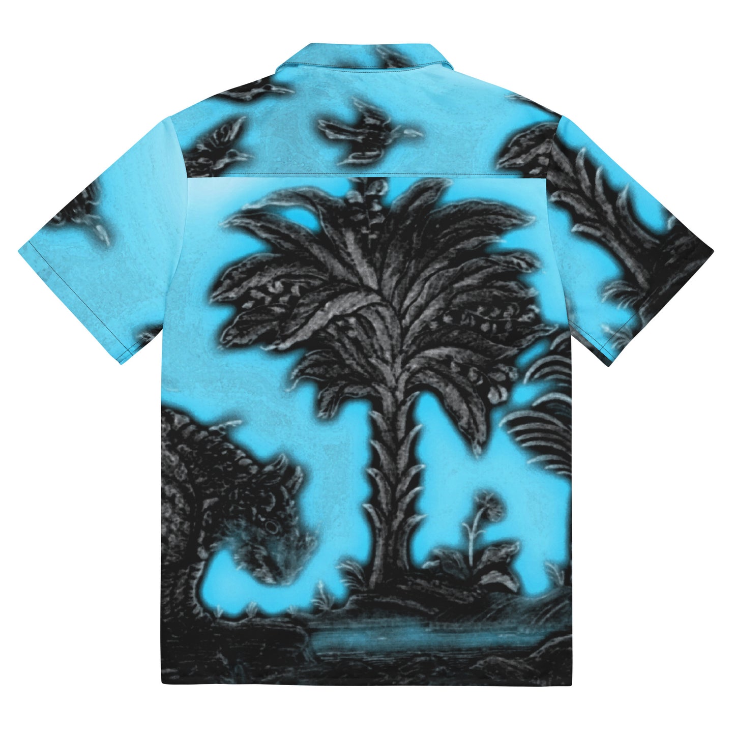 Tropical Rhino Unisex button down t-shirt