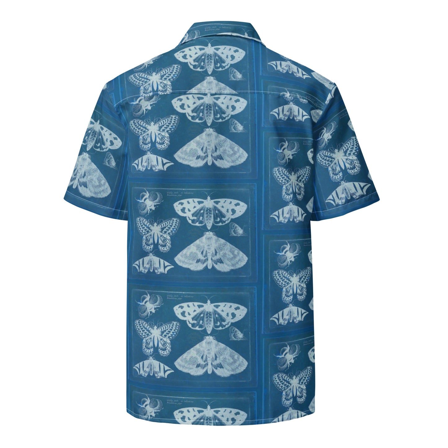 Butterflies & Bees Print Unisex Button Down Shirt