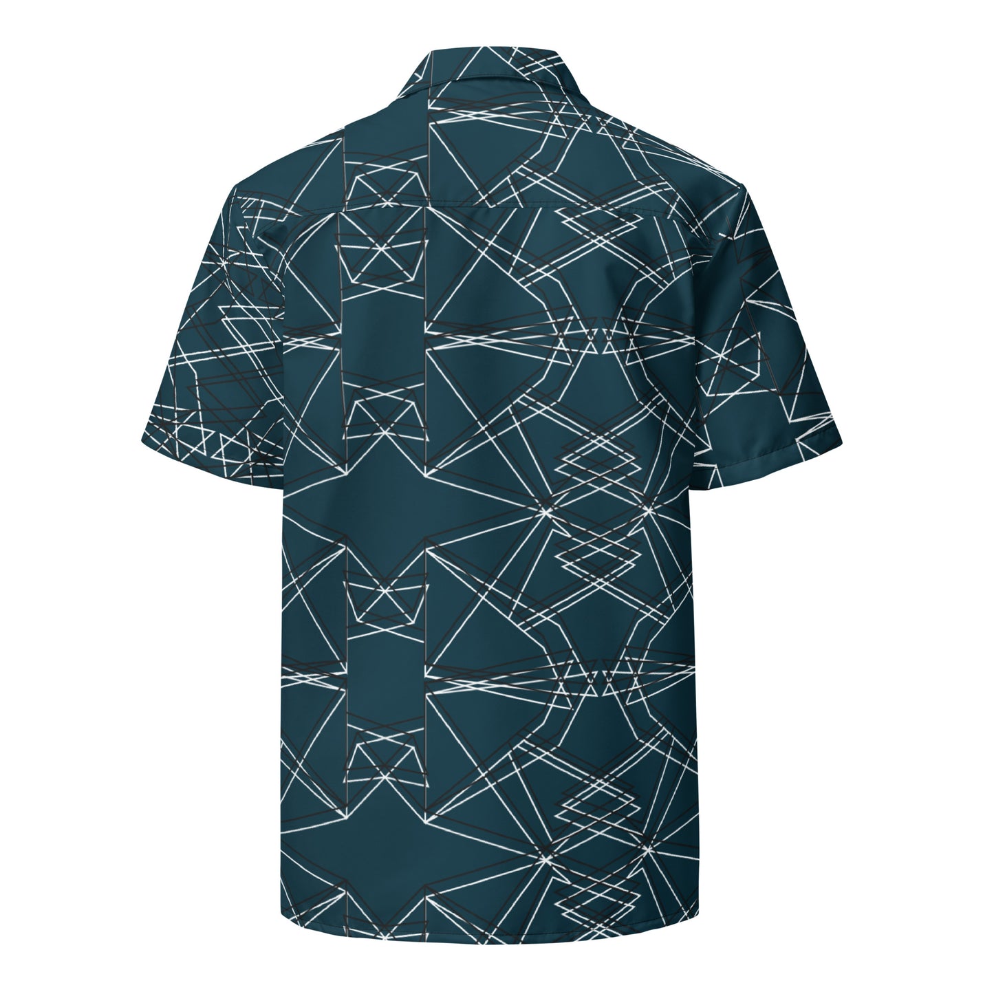 Origami Bird Geometric Unisex Button-Down Shirt