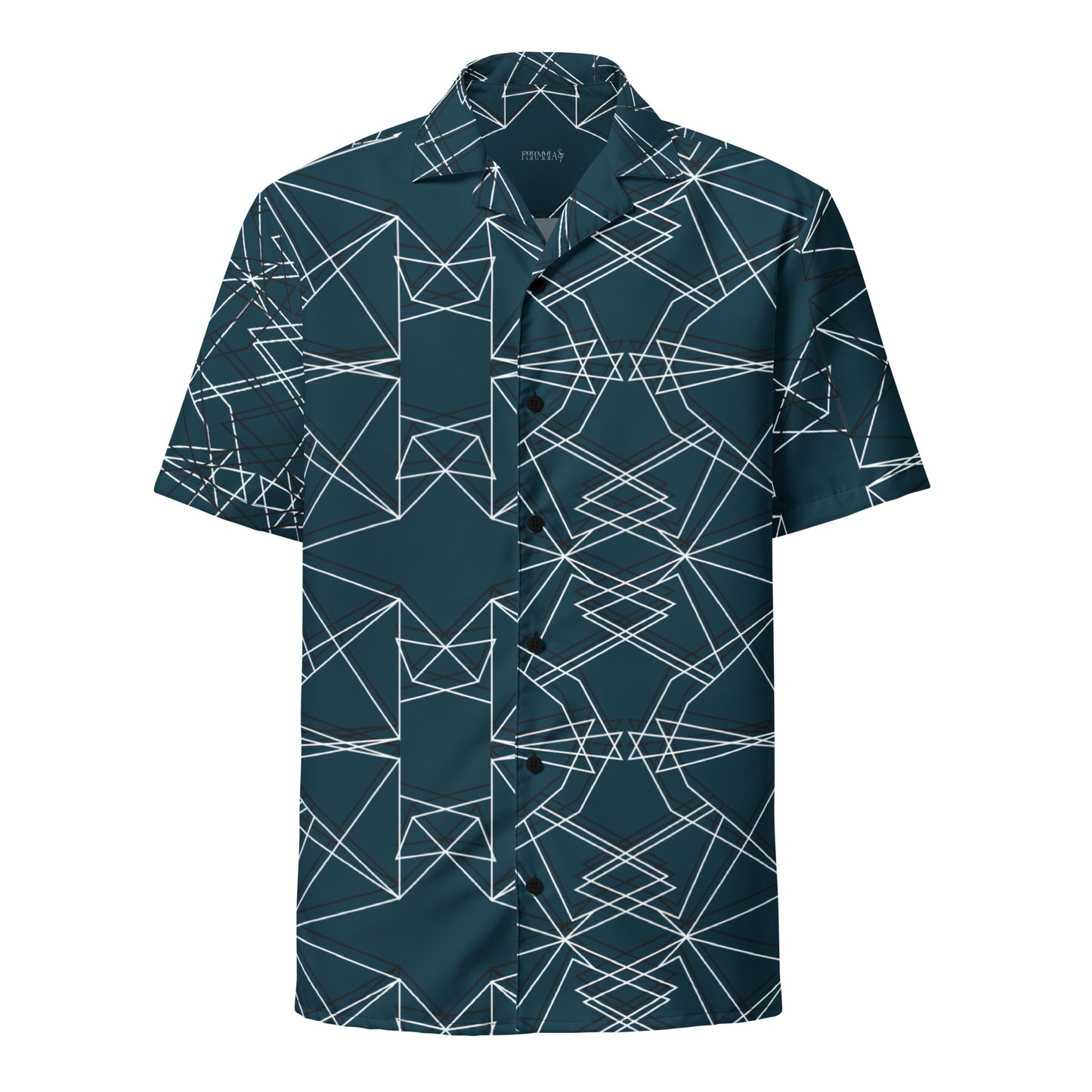 Origami Bird Geometric Unisex Button-Down Shirt