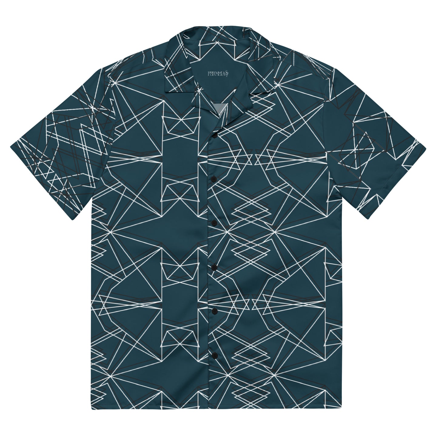 Origami Bird Geometric Unisex Button-Down Shirt