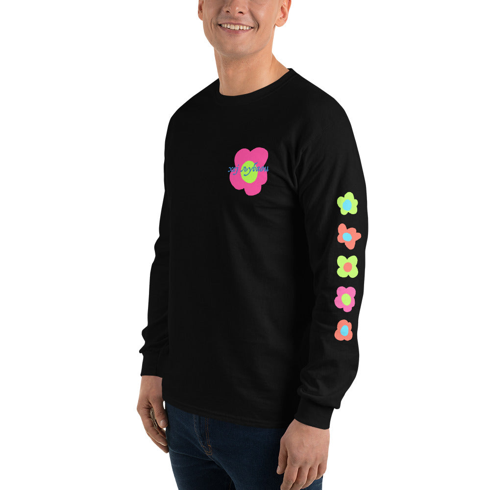 Hey Love Floral Unisex Long Sleeve Shirt