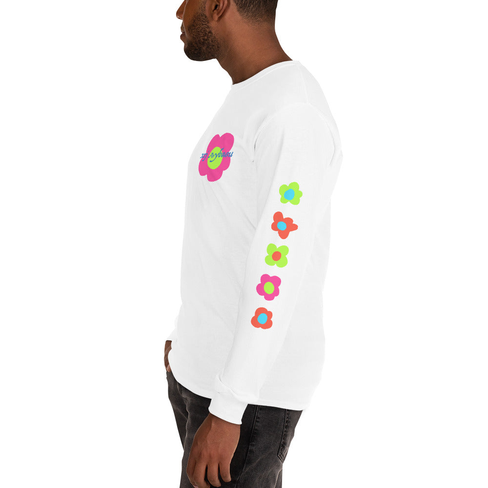 Floral sleeve online sweatshirt