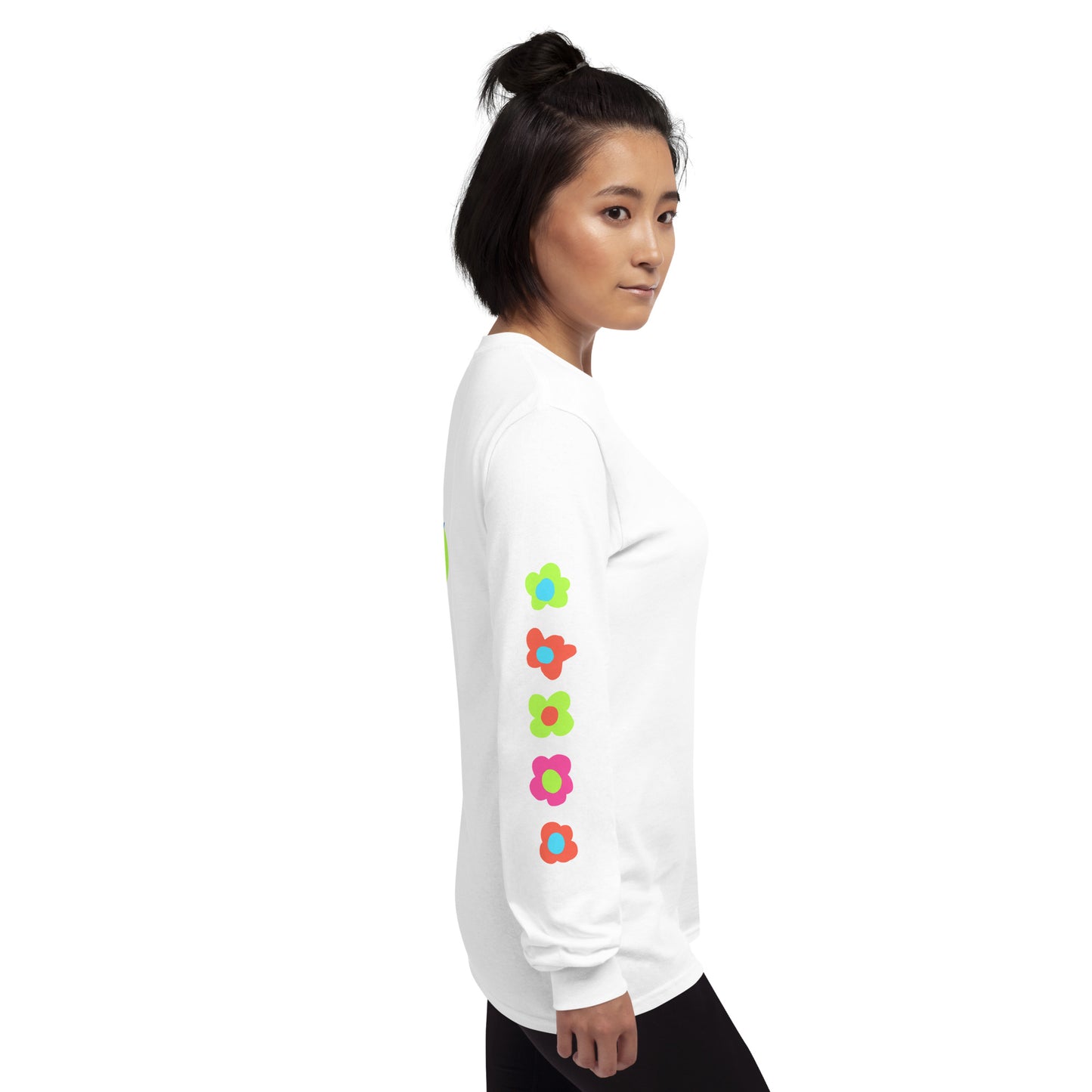 Hey Love Floral Unisex Long Sleeve Shirt