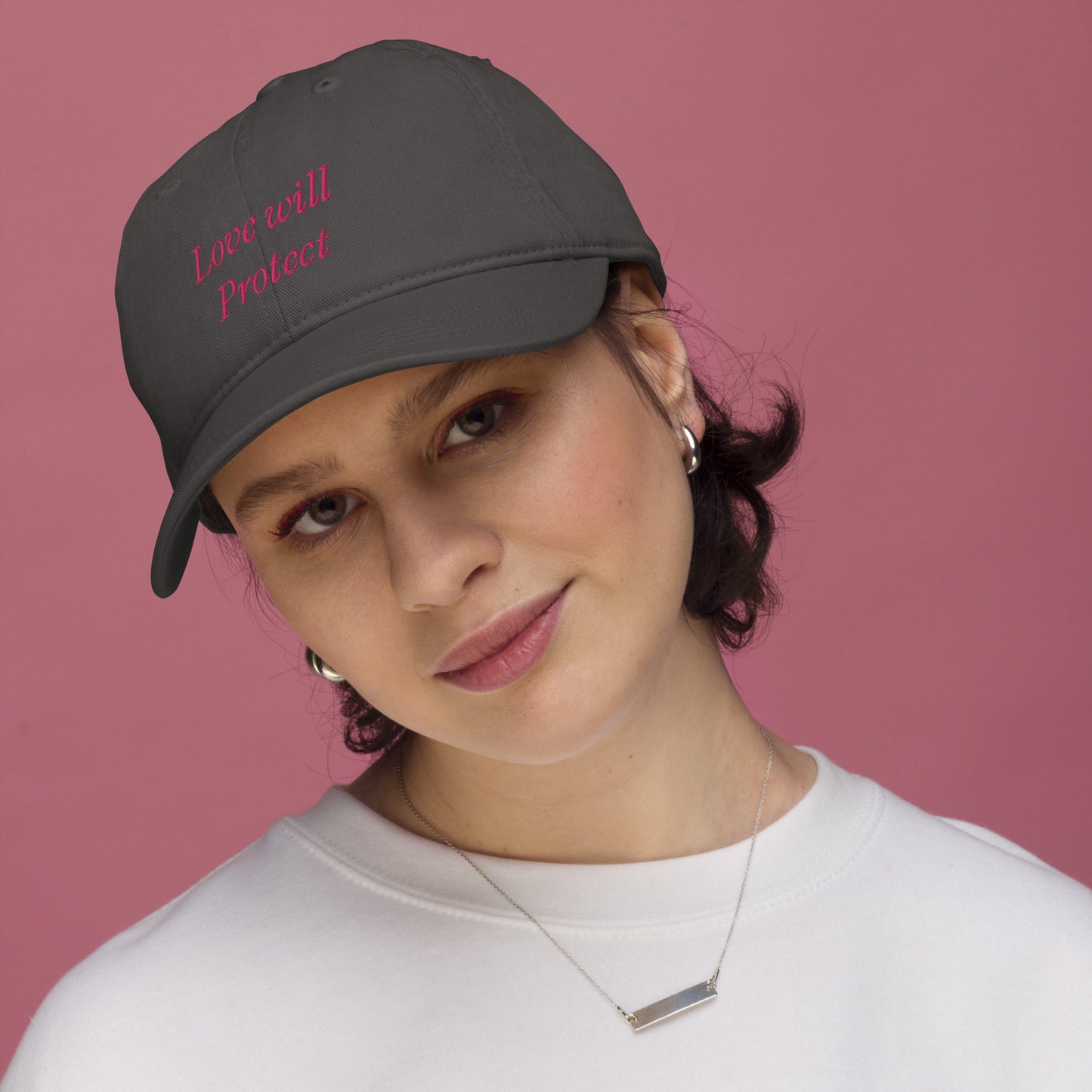 Love Will Protect Organic Cotton Dad Hat