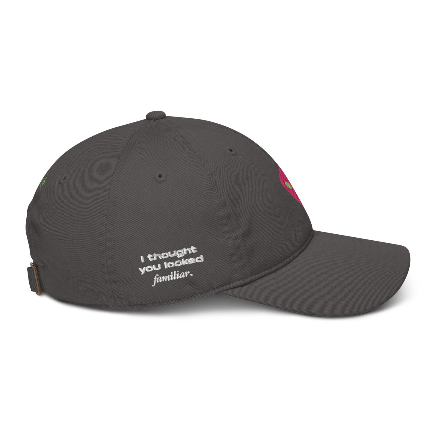 Pink Alien I thought you looked familiar Organic Cotton Dad Hat