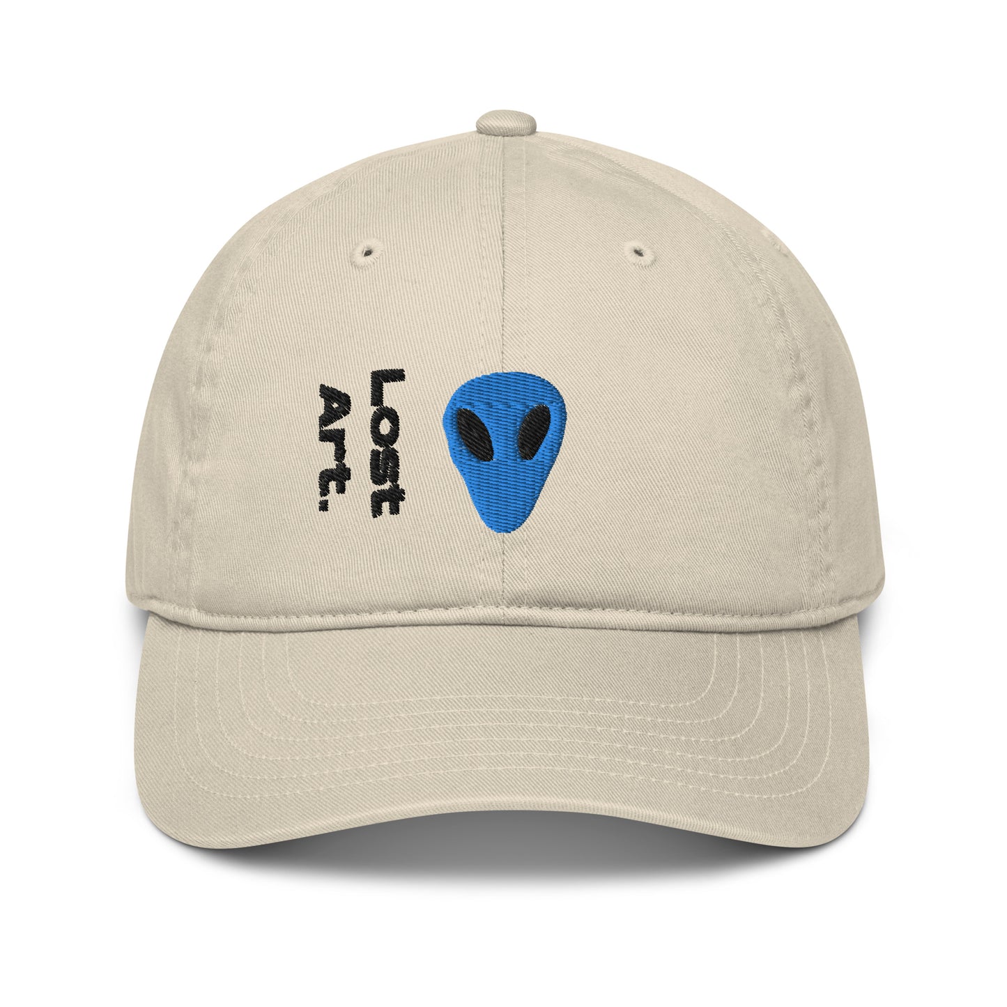 Blue Alien Lost Art Organic Dad Hat