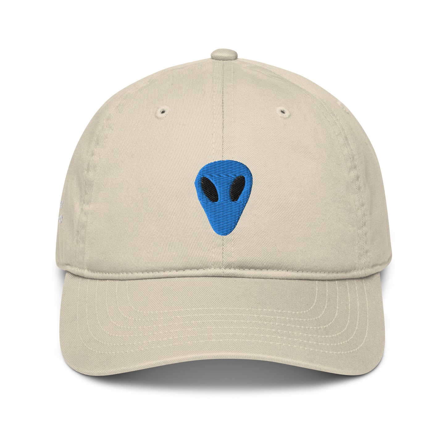 Blue Alien I thought you looked familiar Organic Cotton Dad Hat