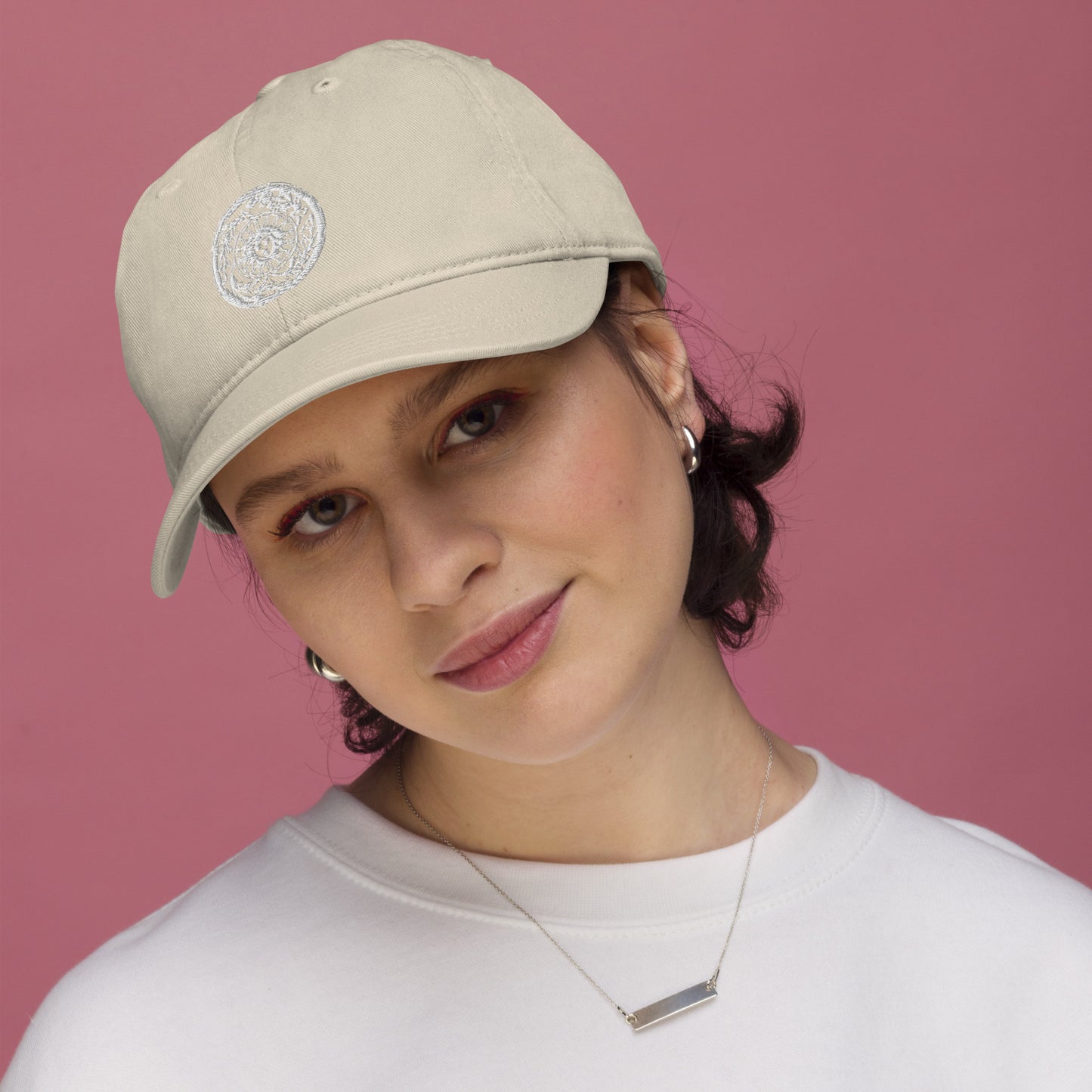 Medusa Sun Medallion Visual Phenomena Organic Cotton dad hat