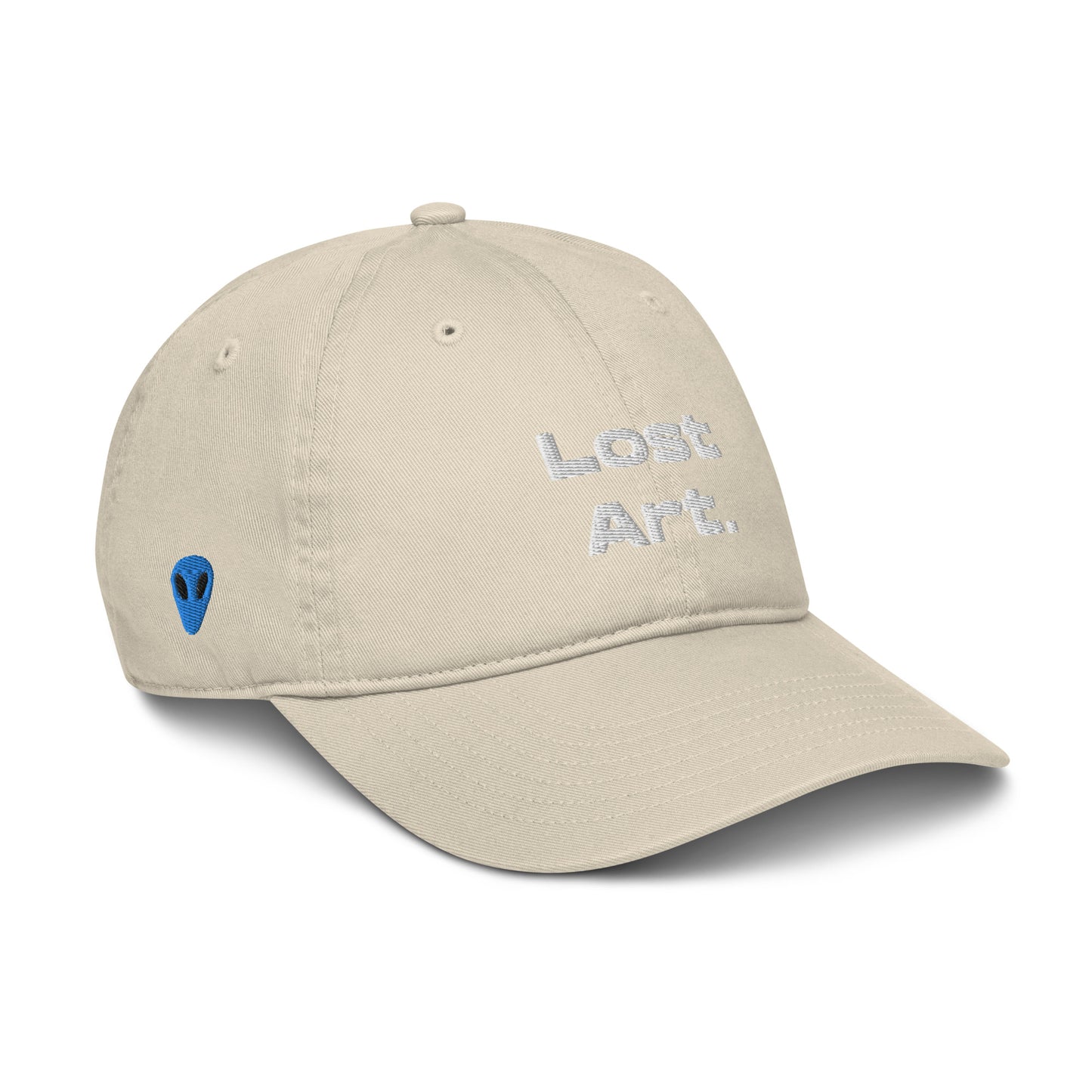 Lost Art. Blue Alien Organic Cotton Dad Hat