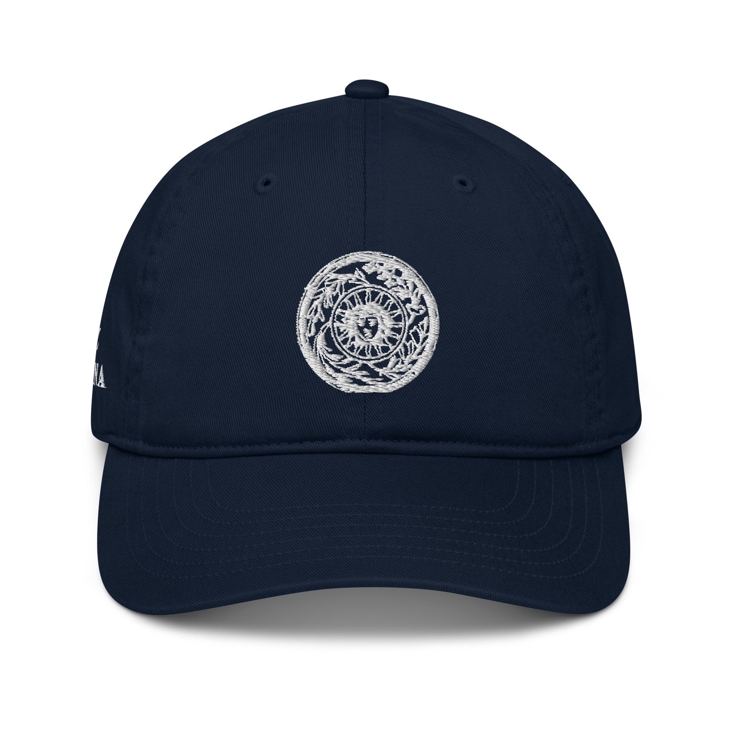 Medusa Sun Medallion Visual Phenomena Organic Cotton dad hat