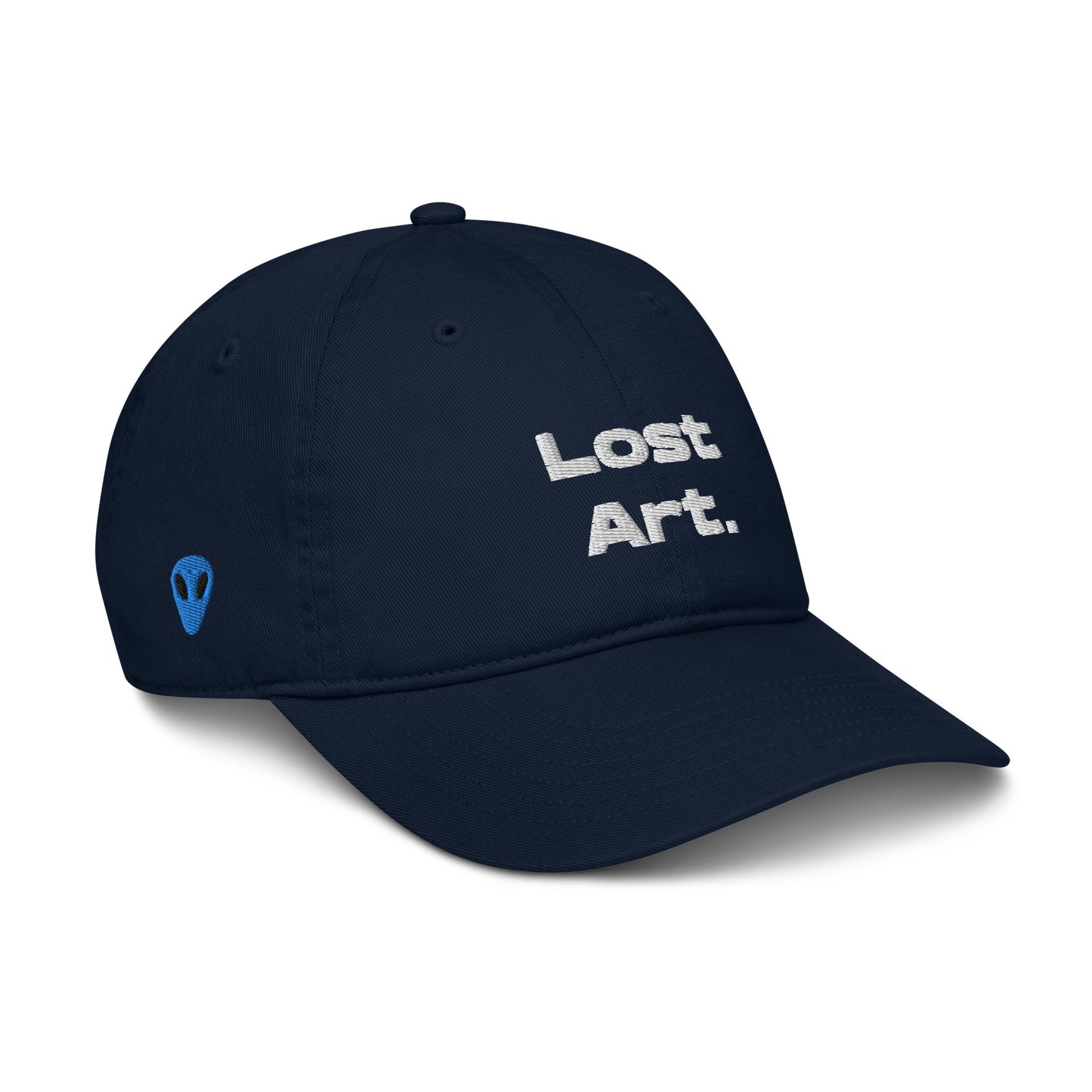 Lost Art. Blue Alien Organic Cotton Dad Hat