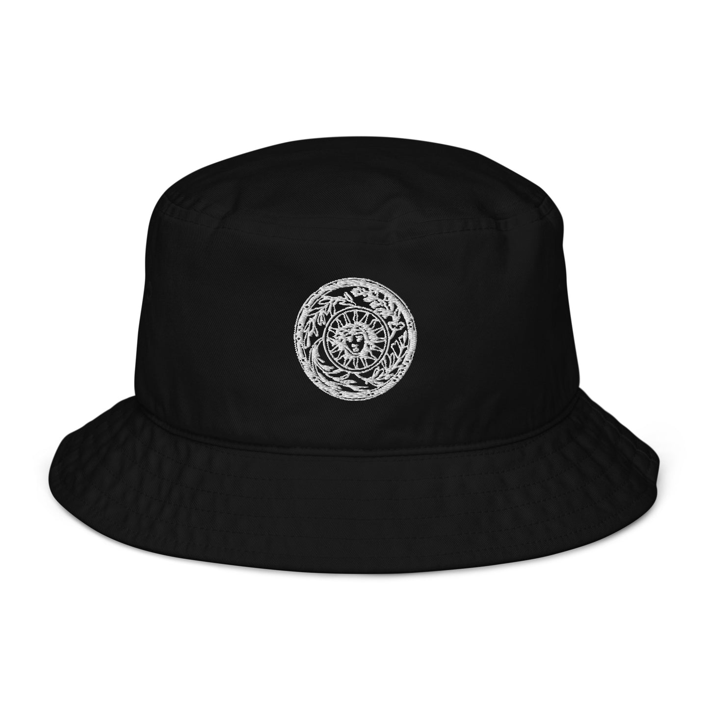 Medusa Sun Medallion Organic Cotton bucket hat