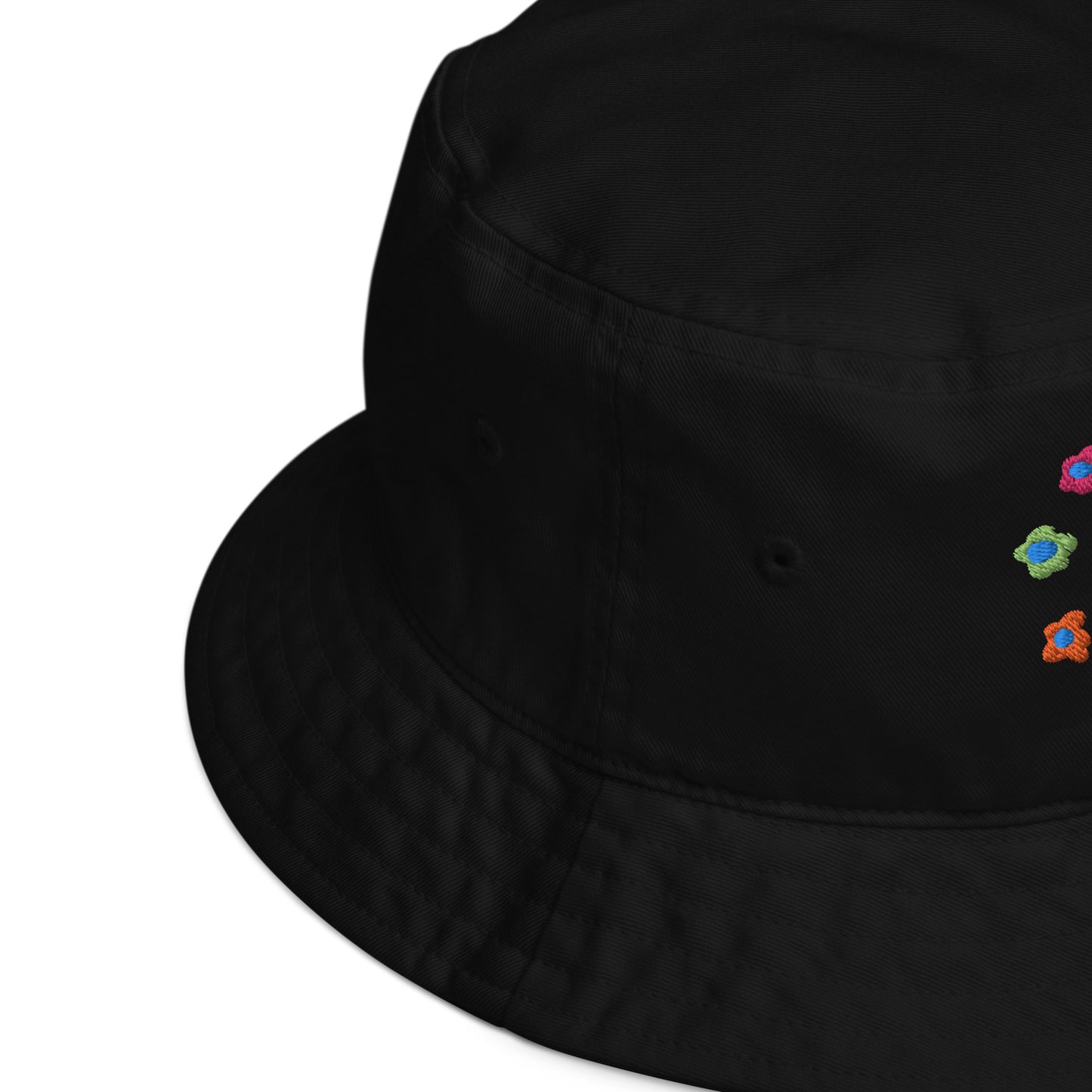 Alien and Flowers Organic Cotton Bucket Hat