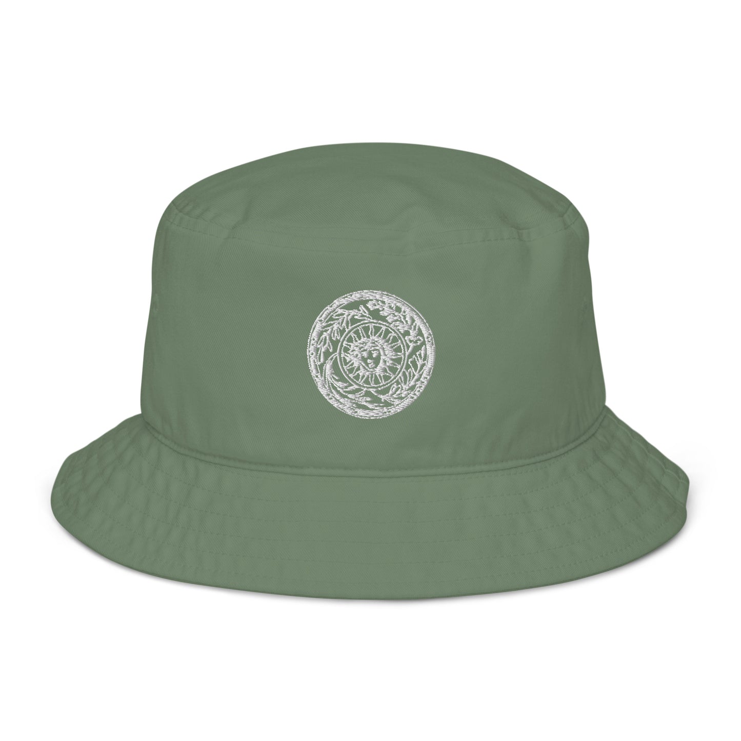 Medusa Sun Medallion Organic Cotton bucket hat