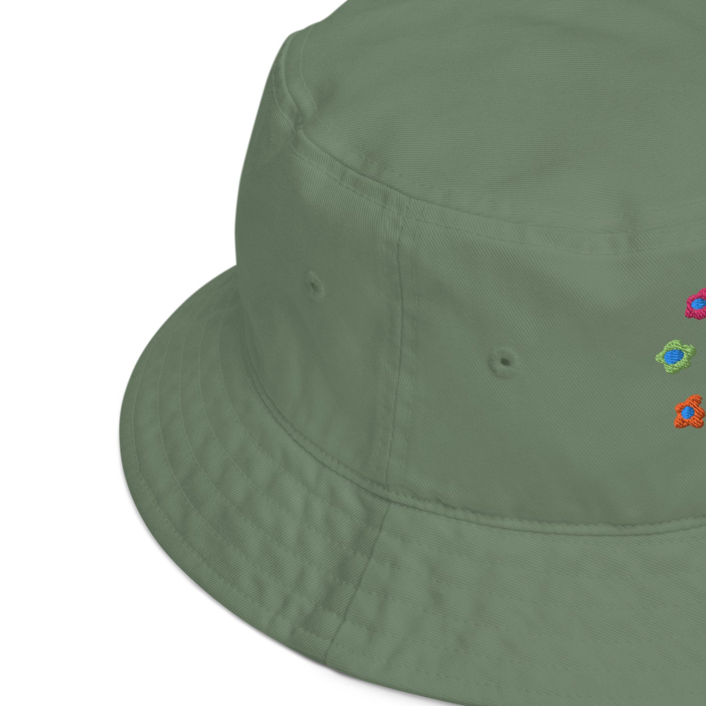 Alien and Flowers Organic Cotton Bucket Hat