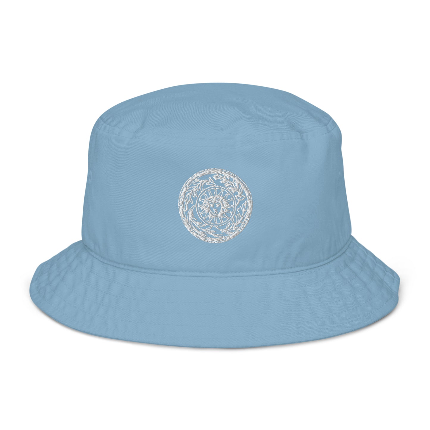 Medusa Sun Medallion Organic Cotton bucket hat