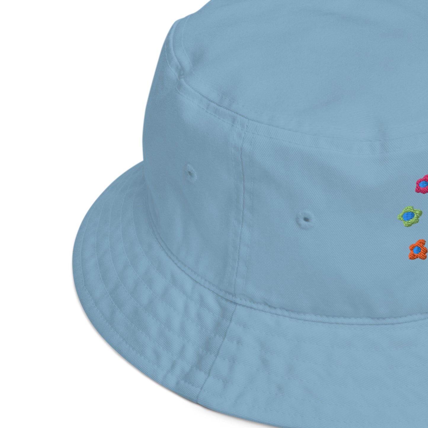 Alien and Flowers Organic Cotton Bucket Hat