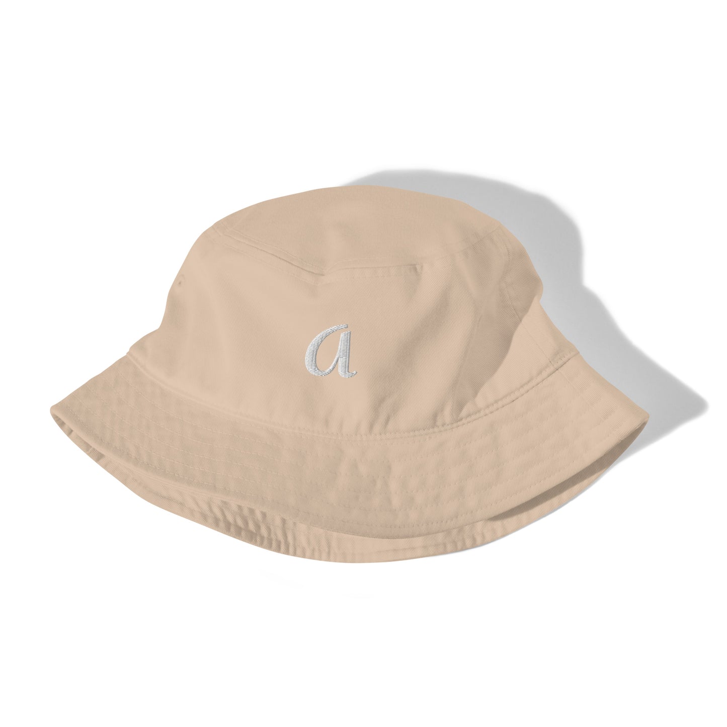 Customizable Initial Letter Organic Cotton bucket hat