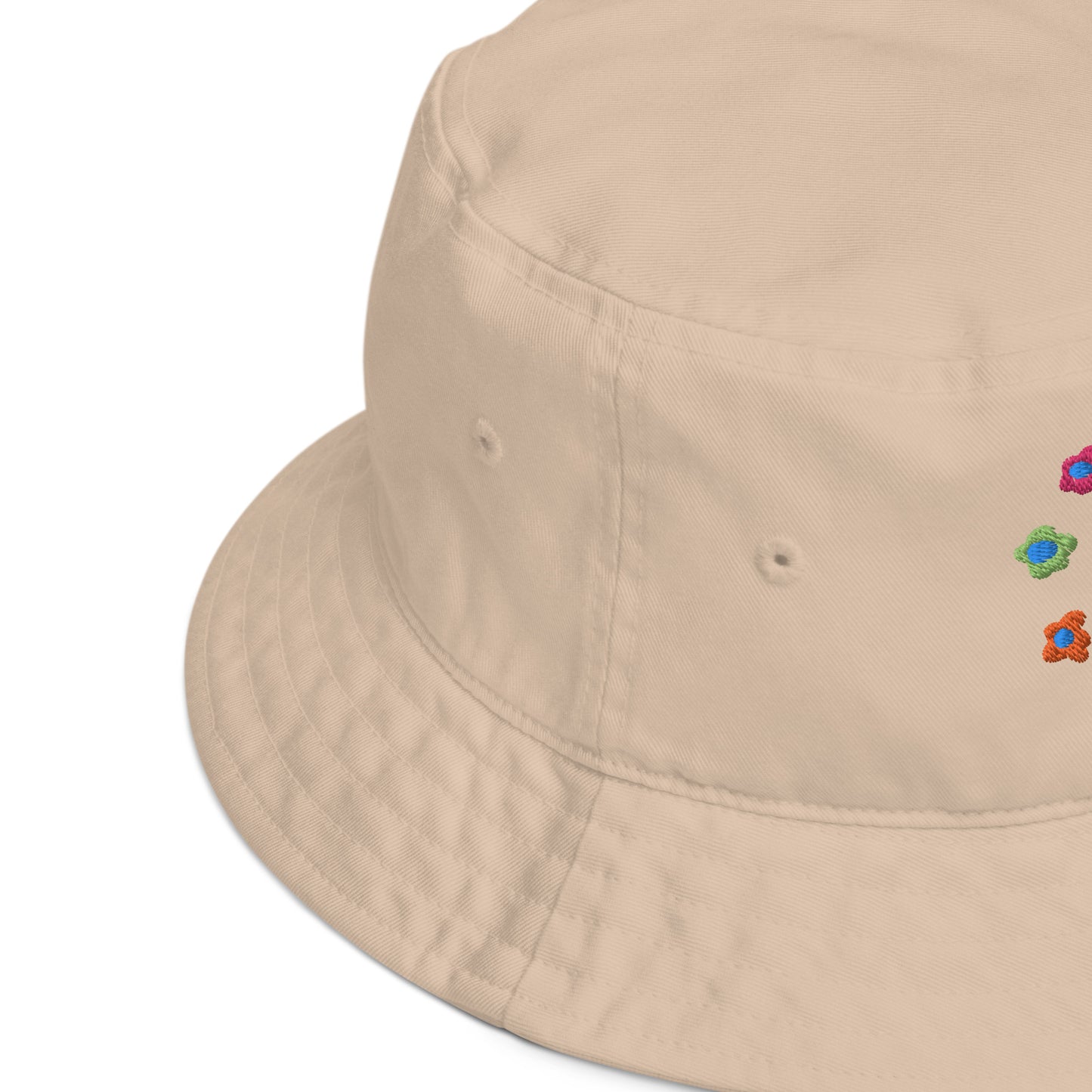 Alien and Flowers Organic Cotton Bucket Hat