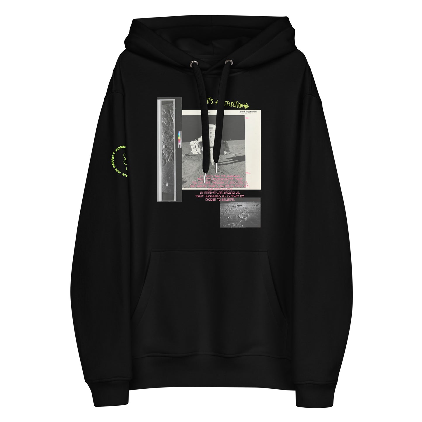 Reflection of Self, Man on the Moon Premium Eco Hoodie