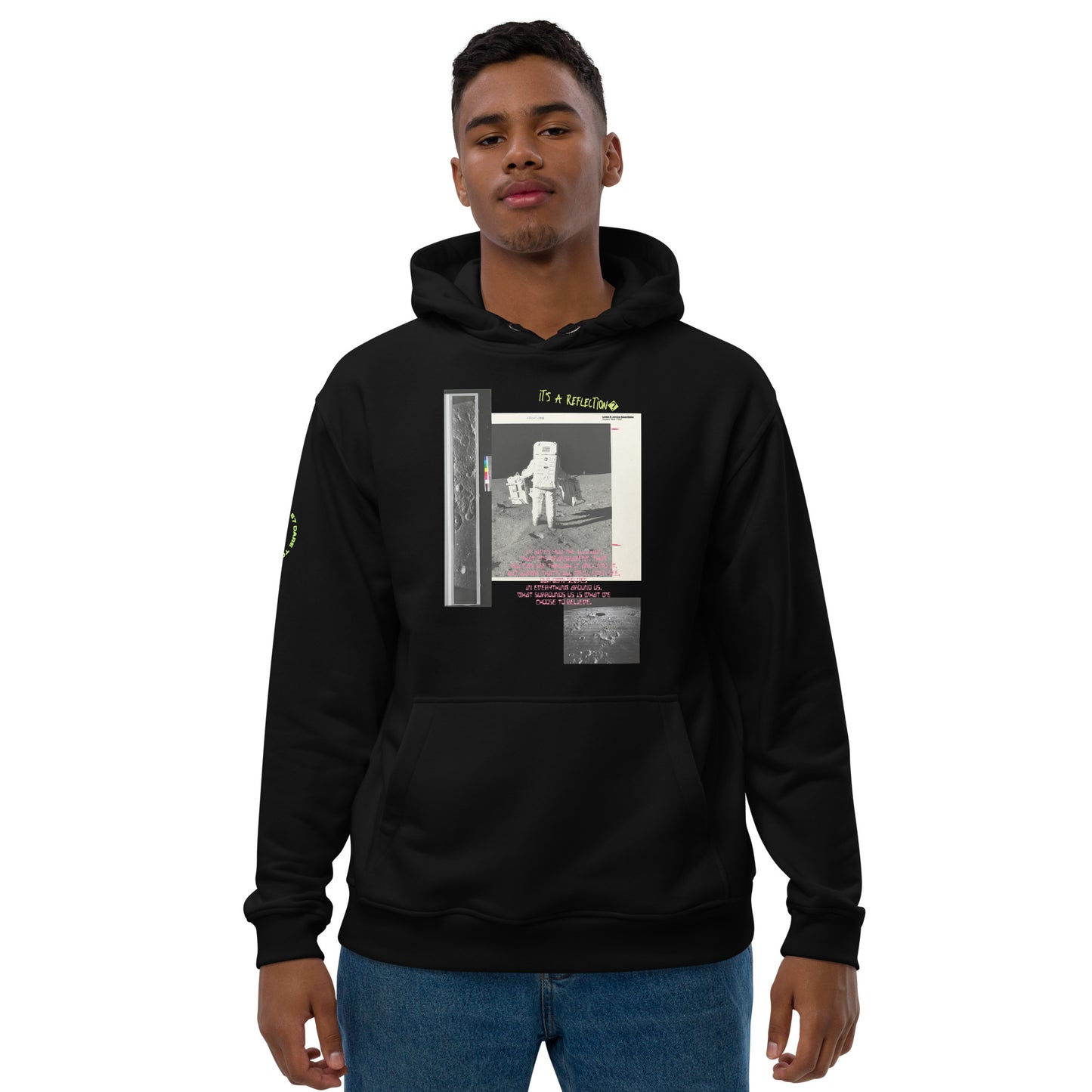 Reflection of Self, Man on the Moon Premium Eco Hoodie