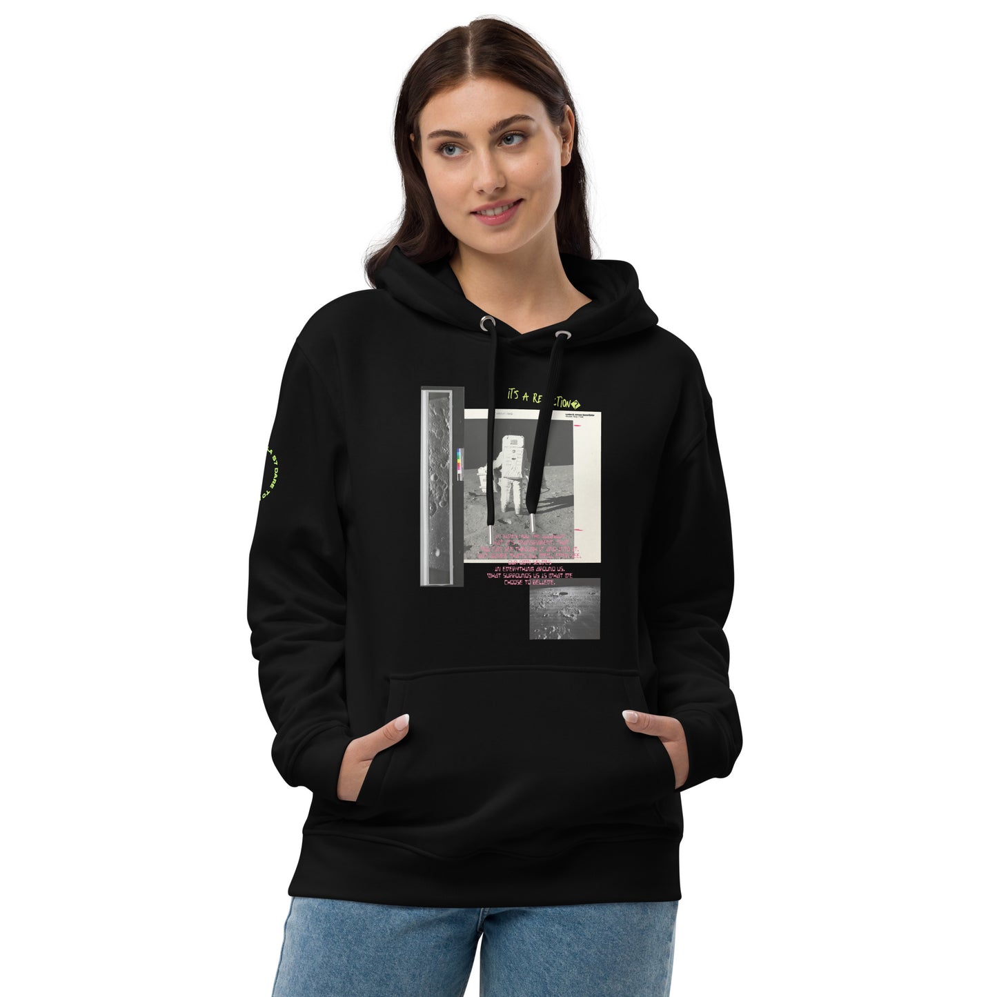 Reflection of Self, Man on the Moon Premium Eco Hoodie