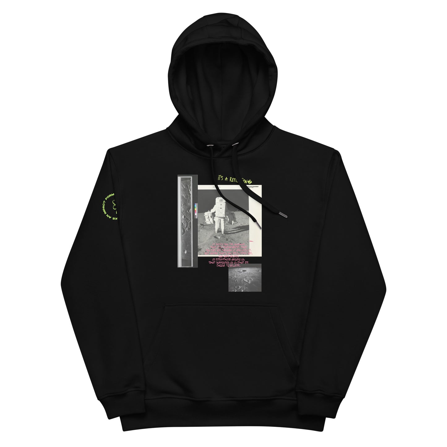 Reflection of Self, Man on the Moon Premium Eco Hoodie