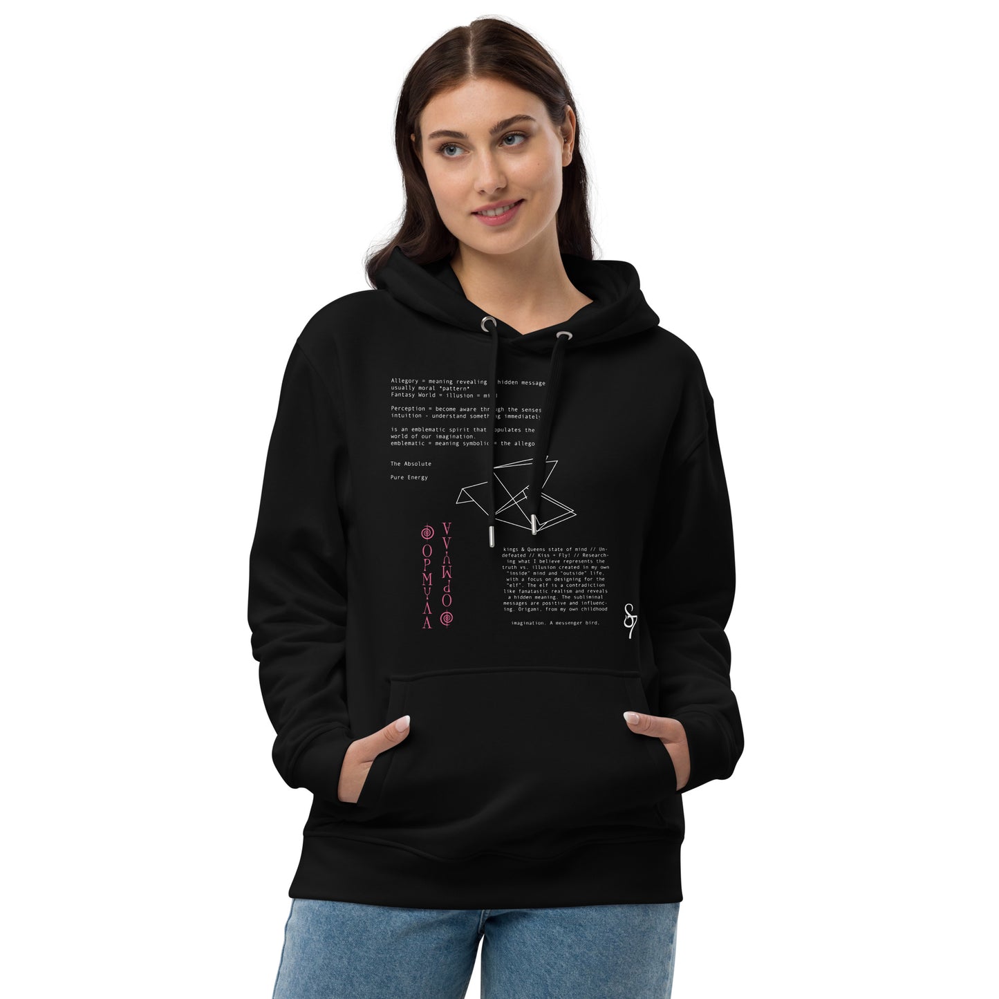 Behind-the-Thoughts Premium Eco Hoodie