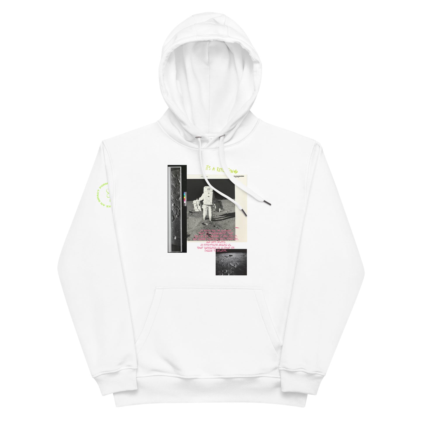 Reflection of Self, Man on the Moon Premium Eco Hoodie