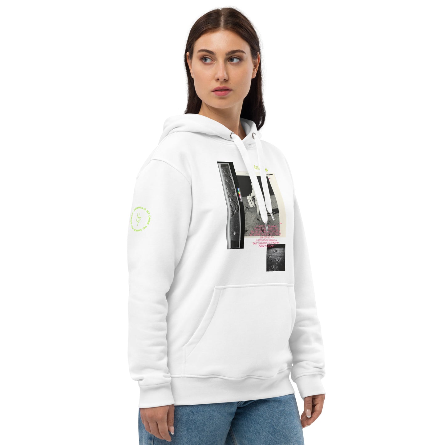 Reflection of Self, Man on the Moon Premium Eco Hoodie