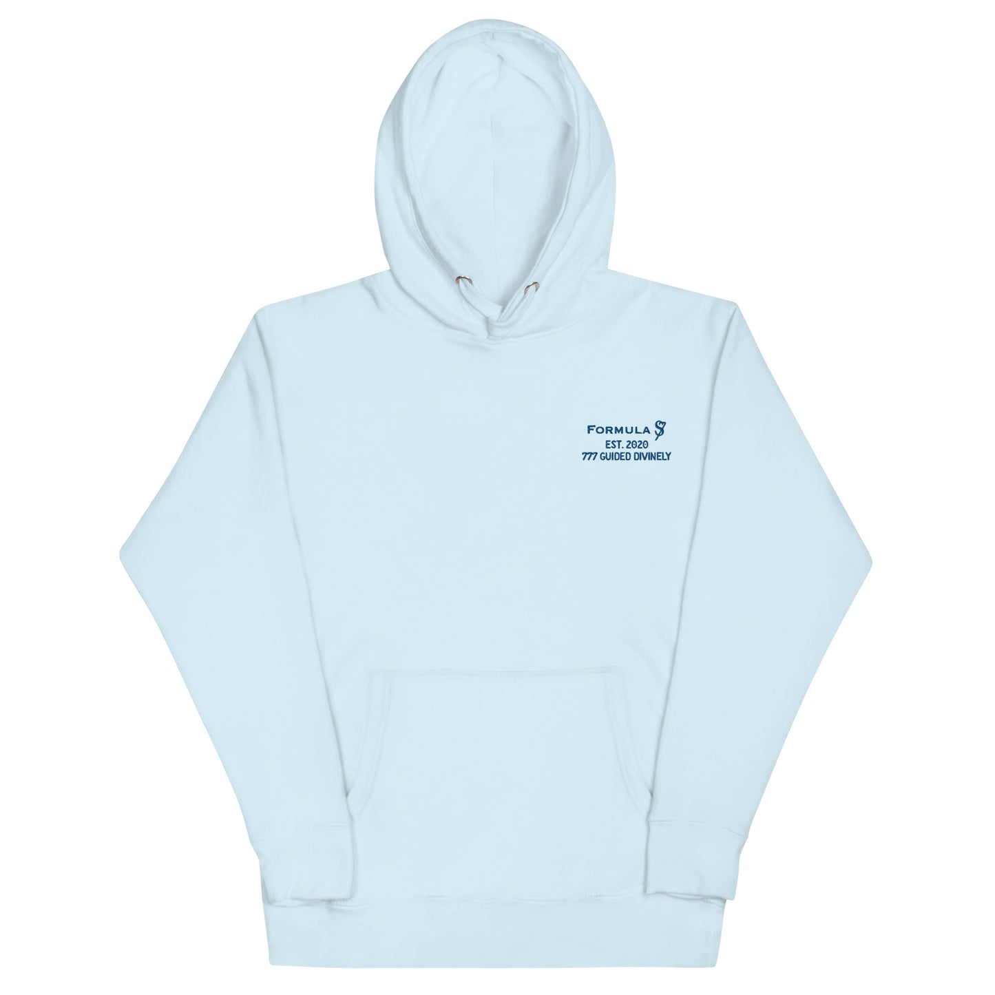 777 Guided Divinely Blue Logo Angel Number Unisex Hoodie