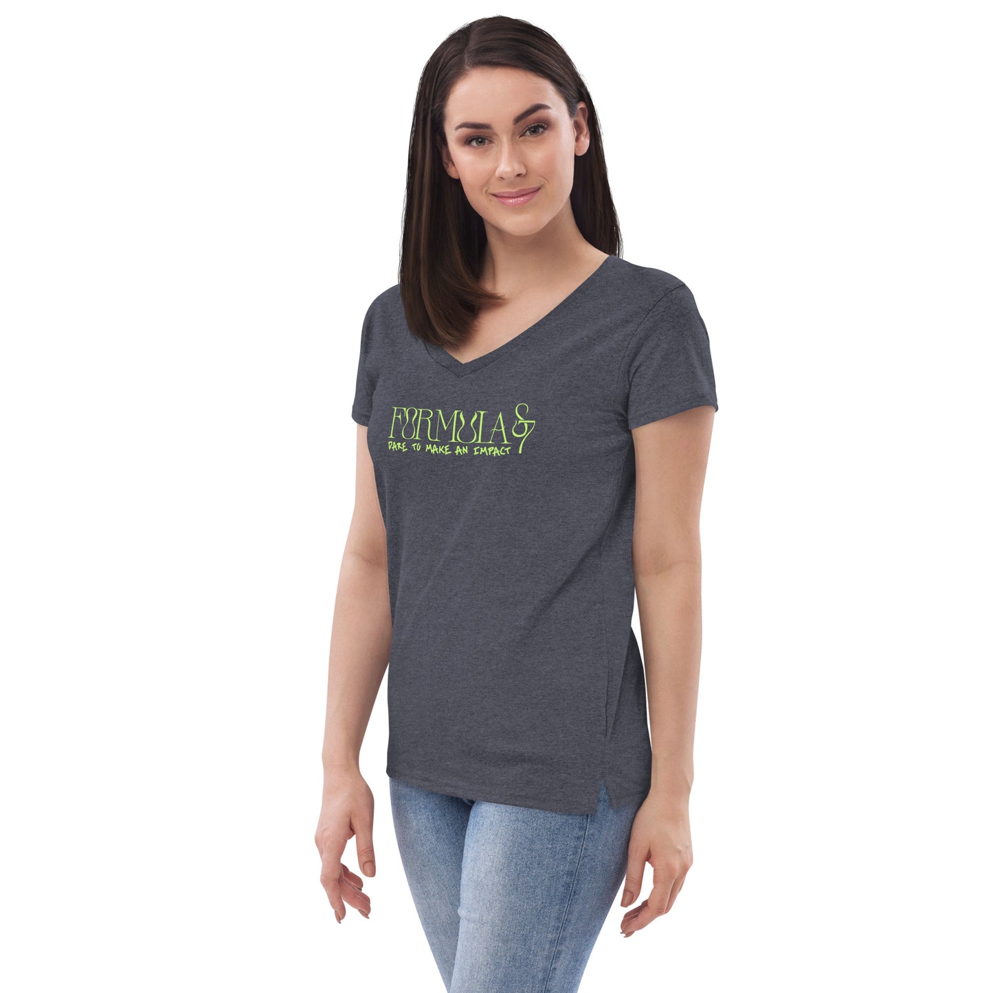Women’s Recycled V-Neck Formula S7 Logo Print T-Shirt