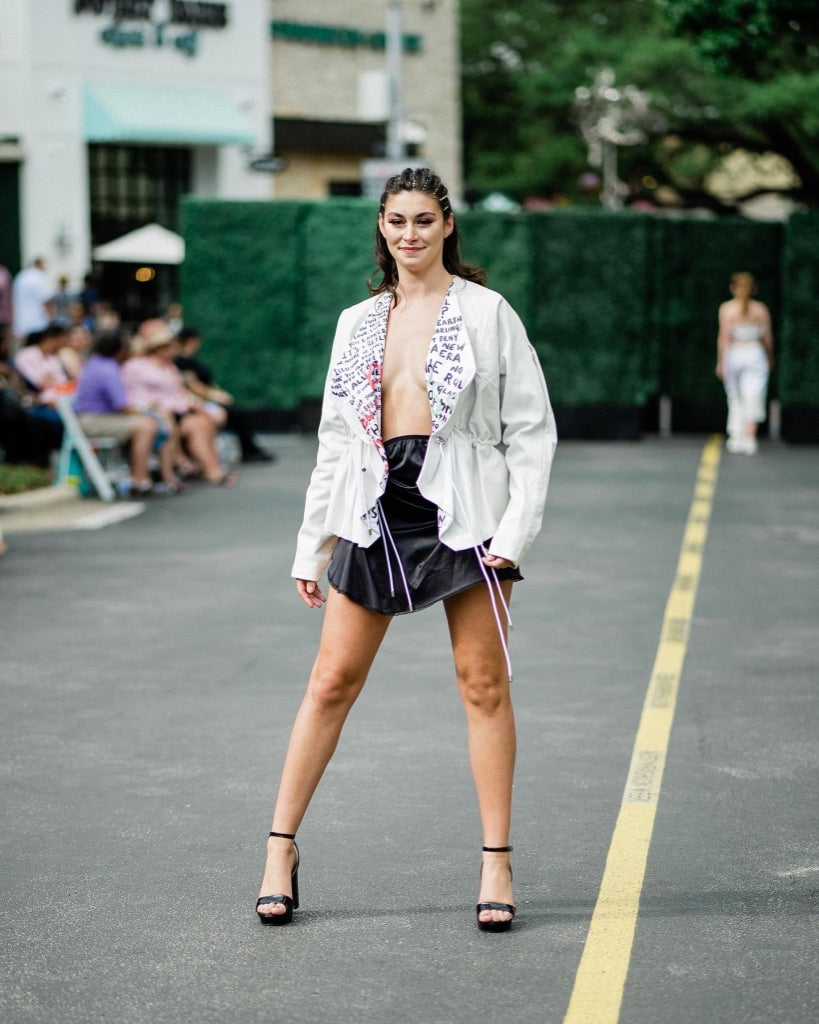 LACE ICING Black Mini Skirt